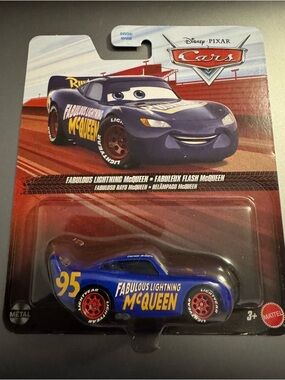 Disney Pixar Cars Fabulous Lightning McQueen Blue Die-Cast Toy by Mattel